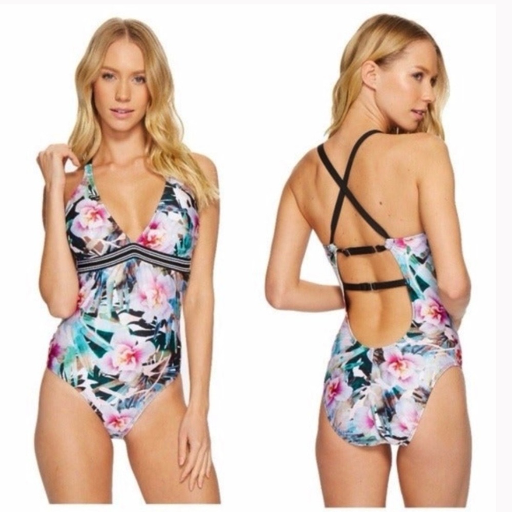 Next By Athena “Undercover Tropics” Swimsuit Size L, EUC